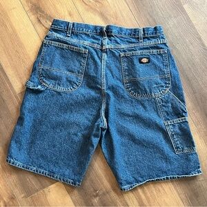 Dickies Denim Blue Jean Shorts Jorts Carpenter Y2K Skater Mens Size 38